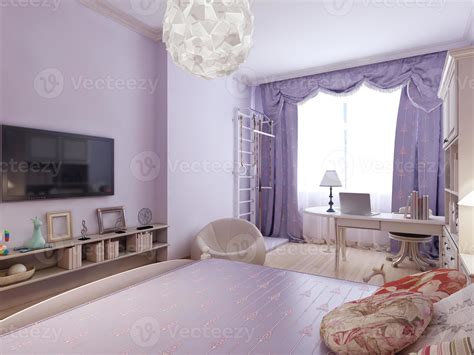 Functional bedroom in art nouveau design 1178686 Stock Photo at Vecteezy