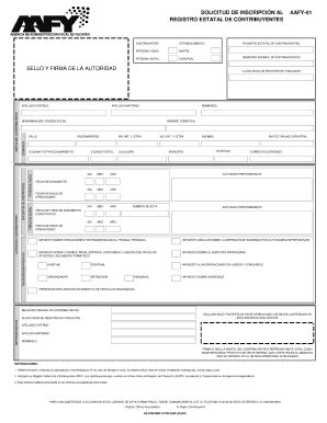 Registro Estatal De Contribuyentes Fill Online Printable Fillable