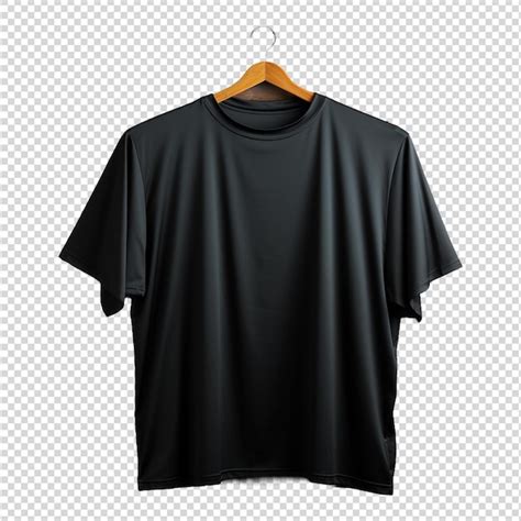 Psd black tshirt mockup isolated on white | Premium AI-generated PSD