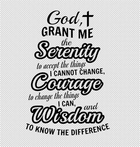 Serenity Prayer Svg Design Vector Clip Art Cut Files For Cricut