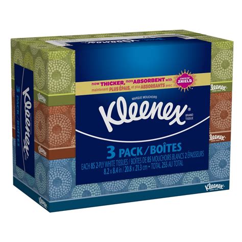 Kleenex 3 Pack Facial Tissue At