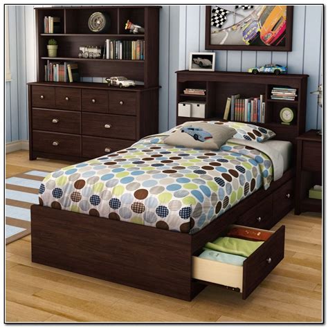 Twin Bed With Storage And Bookcase - Beds : Home Design Ideas # ...