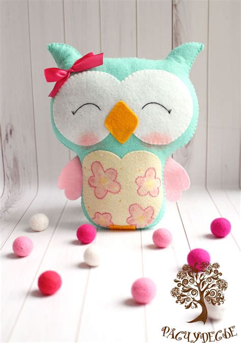 Игрушка из фетра 'Сова в мятном' | Handmade toys, Toys, Kids rugs