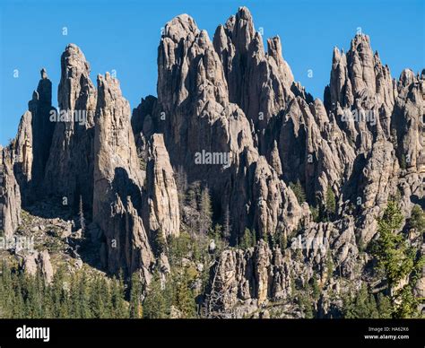 Cathedral Spires, Needles Highway, Custer State Park, Custer, South ...