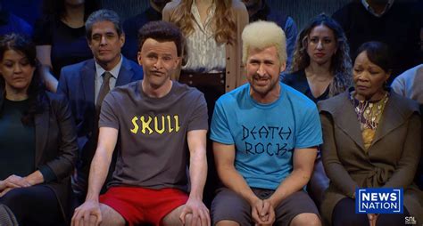 Ryan Gosling Snl Cast Barely Keep It Together In Beavis And Butt Head Sketch