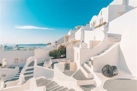 Fant Stica Vista Urbana Noite Da Ilha Gr Cia De Santorini Viagem