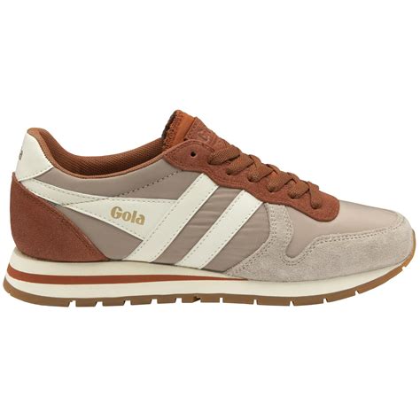 Buy Gola Womens Daytona Chute Sneakers In Grey Orange Online At Gola