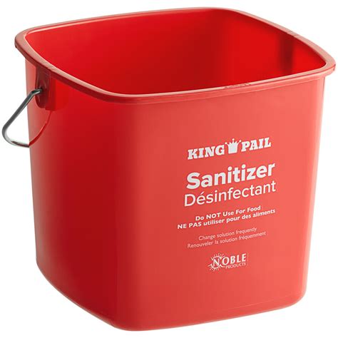 Noble Products Qt Red Sanitizing Pail Noble Products