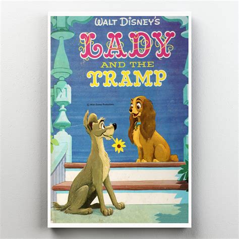 Disney Lady And The Tramp Animated Movie Poster sold by Dove Jerrylee ...