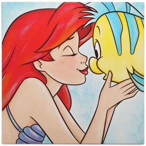 Ariel And Flounder The Little Mermaid