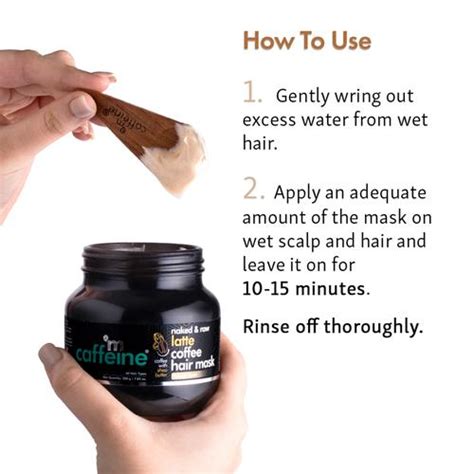 Buy MCaffeine Naked Raw Latte Coffee Hair Mask With Coconut Milk Shea Butter Repairs