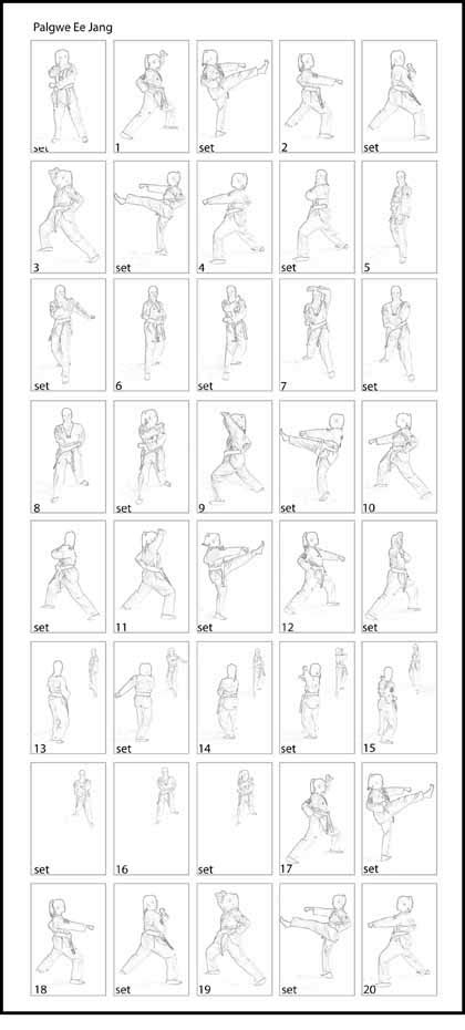 Palgwe forms Ee Jang illustrated tae kwon do forms