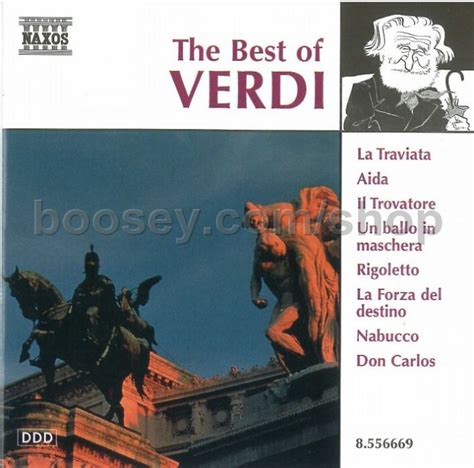 Giuseppe Verdi Best Of Verdi Naxos Audio Cd