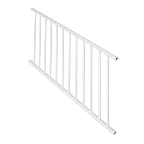 Deckorators Classic Aluminum 6 Ft X 225 In X 36 In Textured White Aluminum Deck Stair Rail Kit