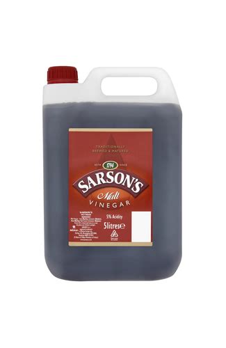 Sarsons Malt Vinegar 5l Bottle Thompsons Food Service