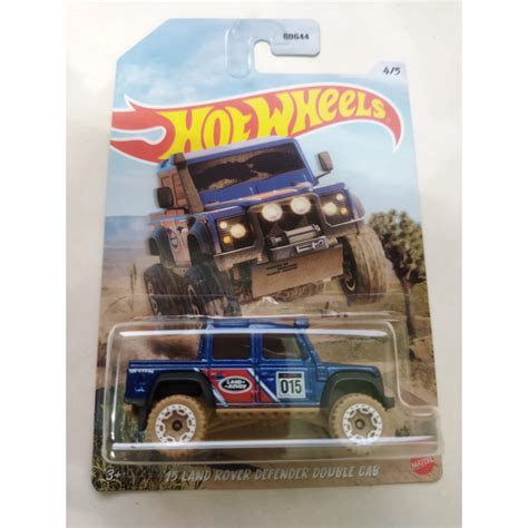 Hot Wheels Mainline Series Offroad Truck Land Rover Defender Double Cab Shopee Malaysia
