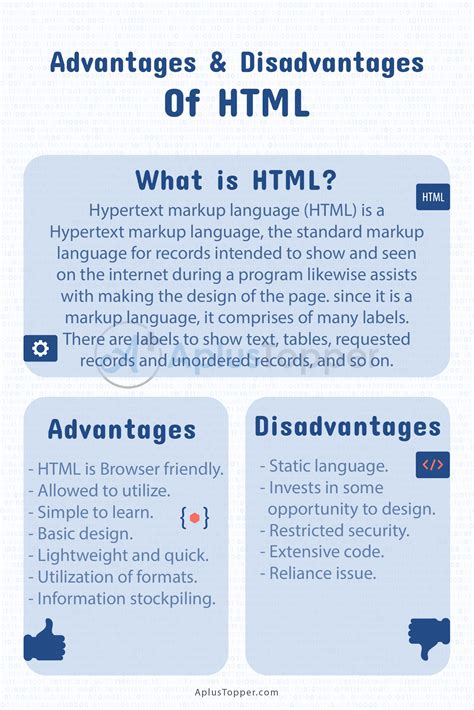 Advantages And Disadvantages Of Html What Is Html Top Html