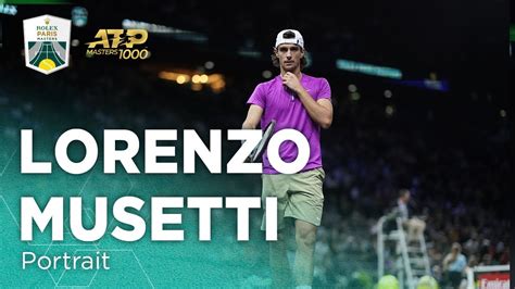 Lorenzo Musetti Portrait Rolex Paris Masters Youtube