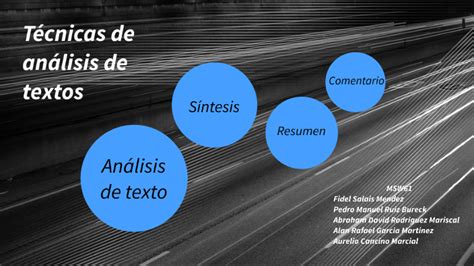 Características tipos y uso de las técnicas de análisis de textos by