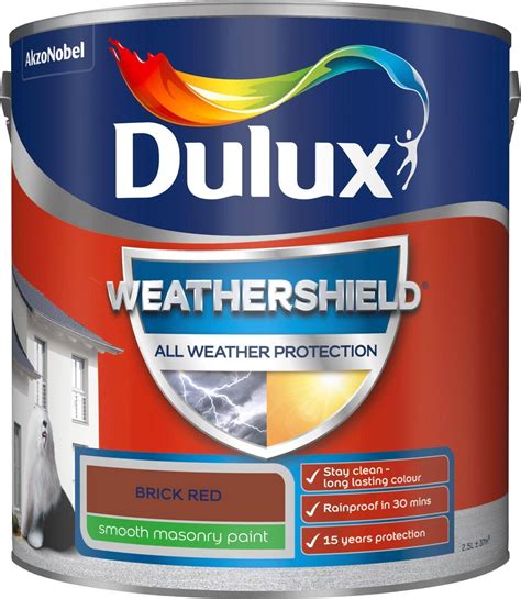 Dulux Weathershield All Weather Protection Smooth Masonry Paint Wall