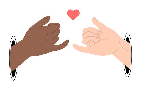 Pinky Fingers Making A Hand Gesture Of Promise 1877207 Vector Art At