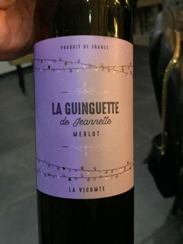 Les Vignerons De La Vicomt La Guinguette De Jeannette Merlot Vivino Us