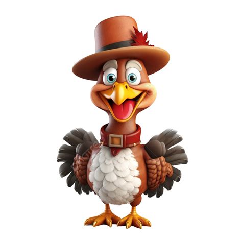 Happy Thanksgiving Day Thanksgiving Turkey Cartoon Character ...