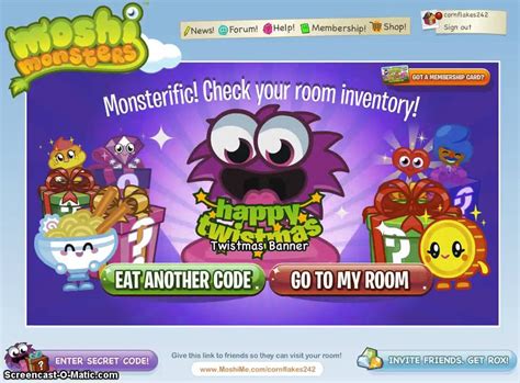 Moshi Monsters Happy Twistmas Banner Code Youtube