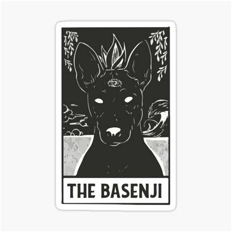 The Basenji Tarot Card Sticker For Sale By Ralibimo Redbubble