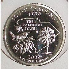 2000 S South Carolina State Quarter Proof Coin Value Prices Photos Info