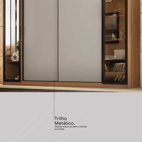 Am Ndola Touch Nude Prime Tx Guarda Roupa Casal Portas Vidro Reflecta E Gavetas Laredo