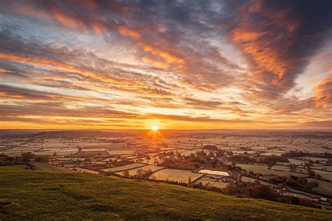 Limited Edition Canvas Sunrise from Glastonbury Tor | Mysite