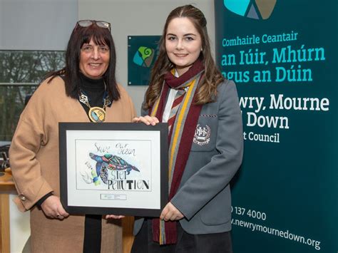 Chairperson Hosts Winning Pupils In Environmental Poster Competition