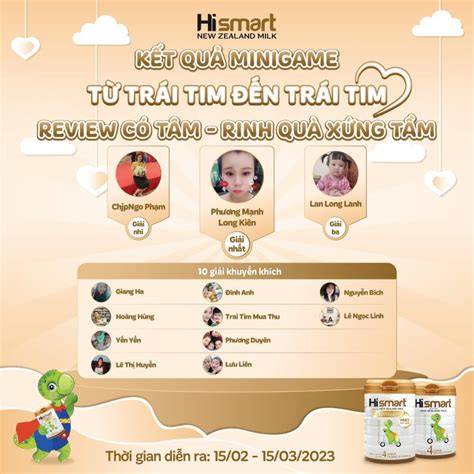 minigame tu trai tim den trai tim hismart milk
