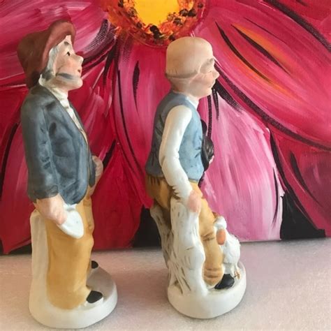 Flambro Accents Vintage Flambro Taiwan Two Old Mens Figures Poshmark