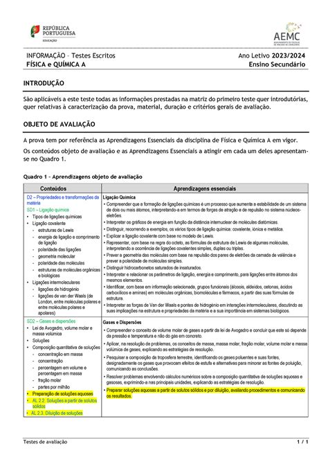 IPTestes 10FQA 2023 03 Hbbbbb Testes de avaliação 1 1 INFORMAÇÃO