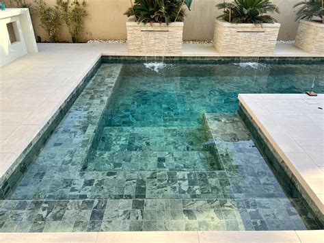 Emerald Green Swimming Pool Tiles - Arabian Ranches in Dubai