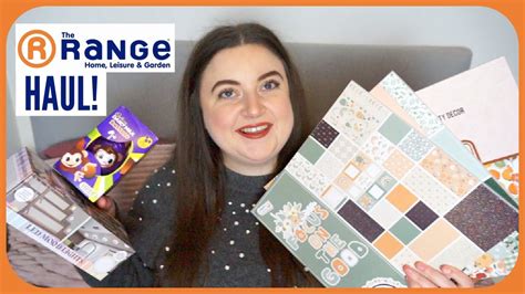 The Range Haul Homeware Scrapbooking Snacks Youtube