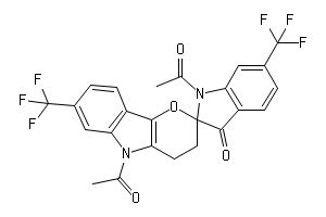 1 5 ジアセチル 6 7 ビス トリフルオロメチル 3 4 ジヒドロスピロ インドール 2 2 ピラノ 3 2 b インドール