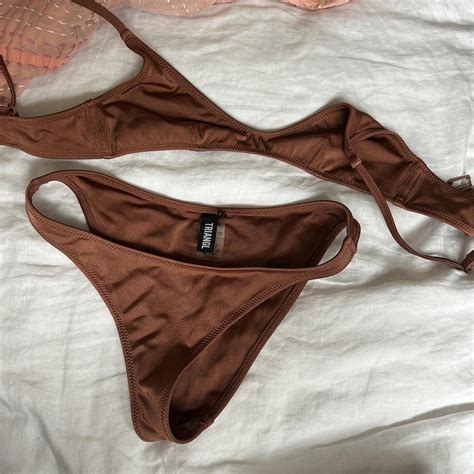 Triangl Brown Bikini Set Super Cute In Perfect Depop