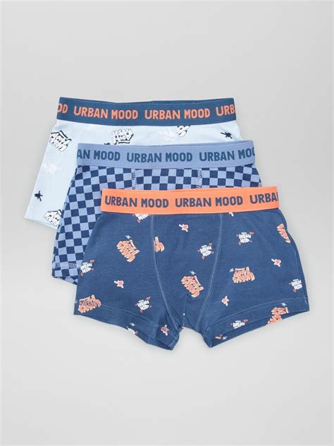 Pack De Boxers El Sticos Azul Kiabi