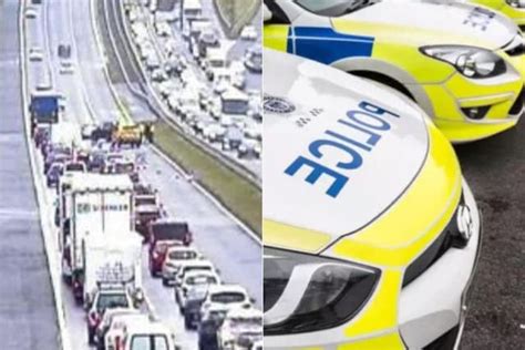 Three Miles Of Traffic On M62 Motorway As Crash Closes Lanes Causing