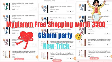 Myglamm Free Shopping Worth 3300 Glamm Party New Trick Loot Offer