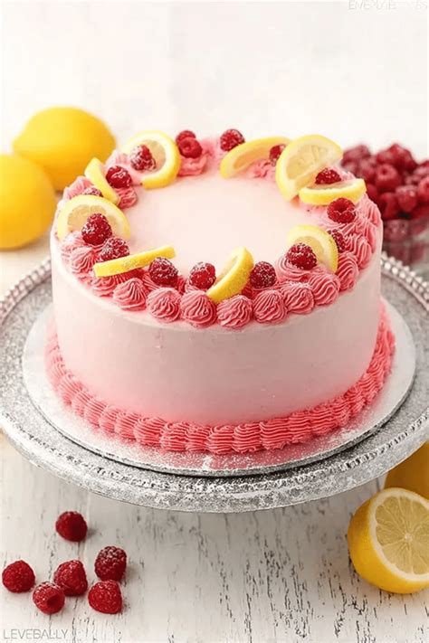 Lemon Raspberry Layer Cake - Easy Summer Cake Recipe - recipe maestro