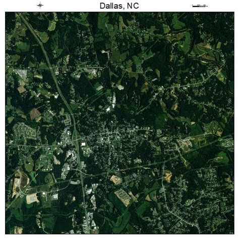 Aerial Photography Map of Dallas, NC North Carolina