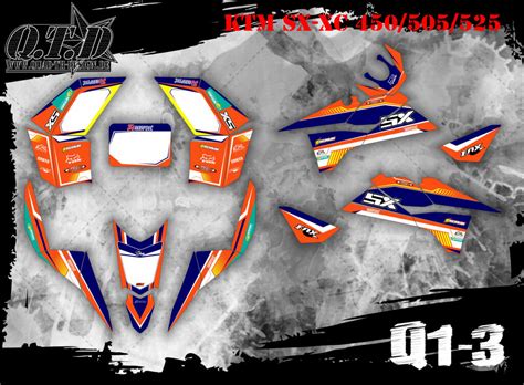 Scrub Dekor Kit Atv Ktm Sx Xc Graphic Kit Q B Ebay