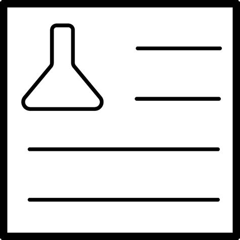 Lab test results icon with flask 66249039 Vector Art at Vecteezy