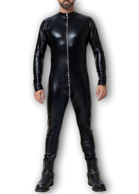 Herren Overall SWEETY Schwarz Wetlook Matt Patrice Catanzaro