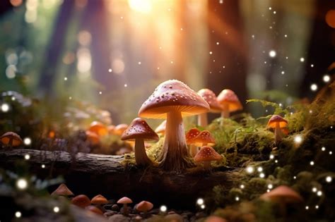 Premium Photo Fantasy Enchanted Fairy Tale Forest With Magical