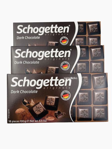 Молочный шоколад Schogetten Dark Chocolate, (Германия) 3 шт по 100 гр ...